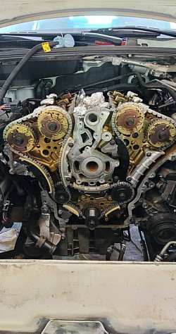 Timing job we done on a Cadillac